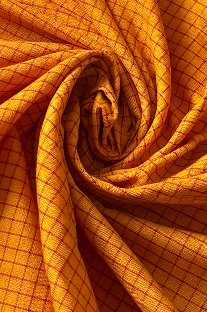 Sachipaar Khandua Cotton Saree: Yellow