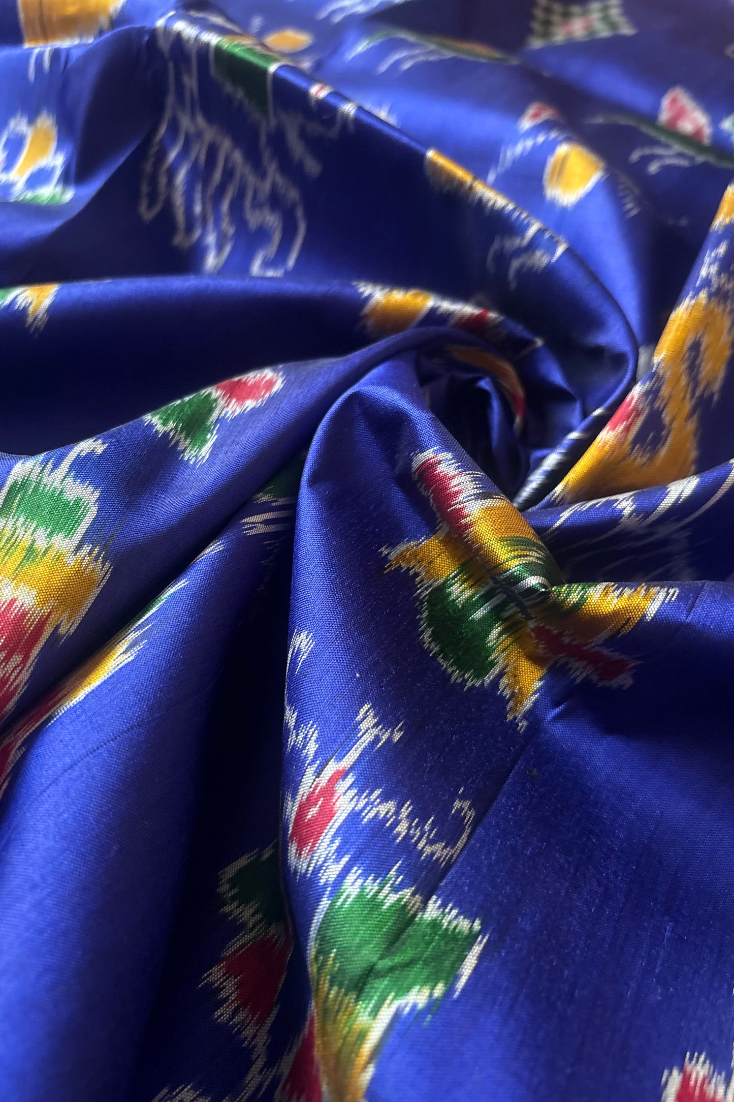 Exclusive Nabarangi Odisha Ikkat Khandua Silk Saree - Royal Blue
