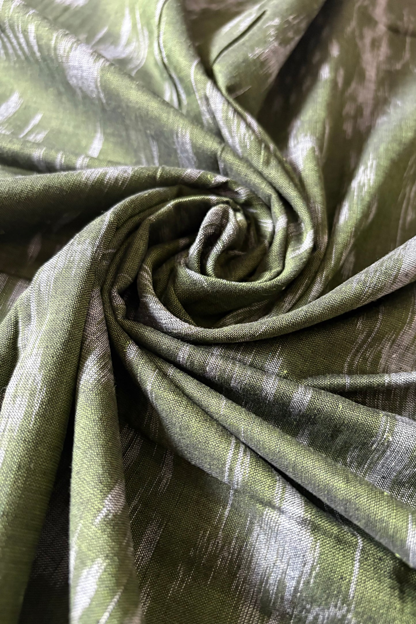 Exclusive Odisha Ikkat Cotton Saree - Henna Green