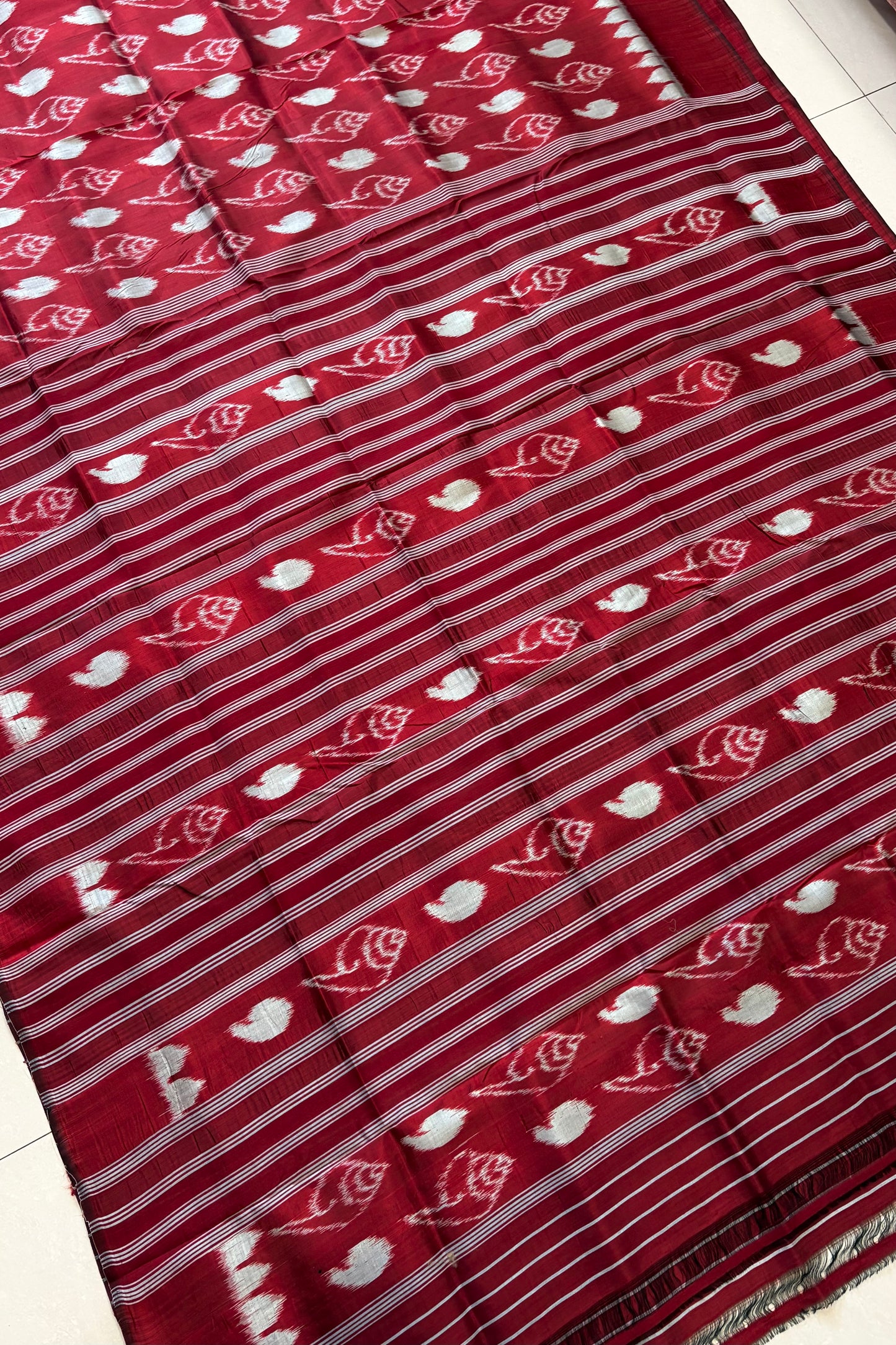 Exclusive Odisha Ikkat Pure Silk Saree- Maroon
