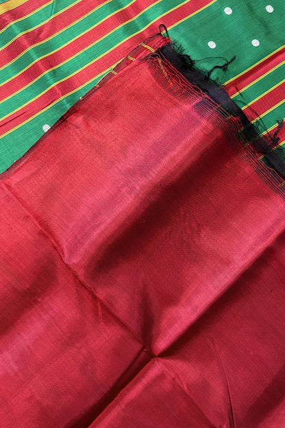 Exclusive Odisha Ikkat Pure Silk Saree- Green