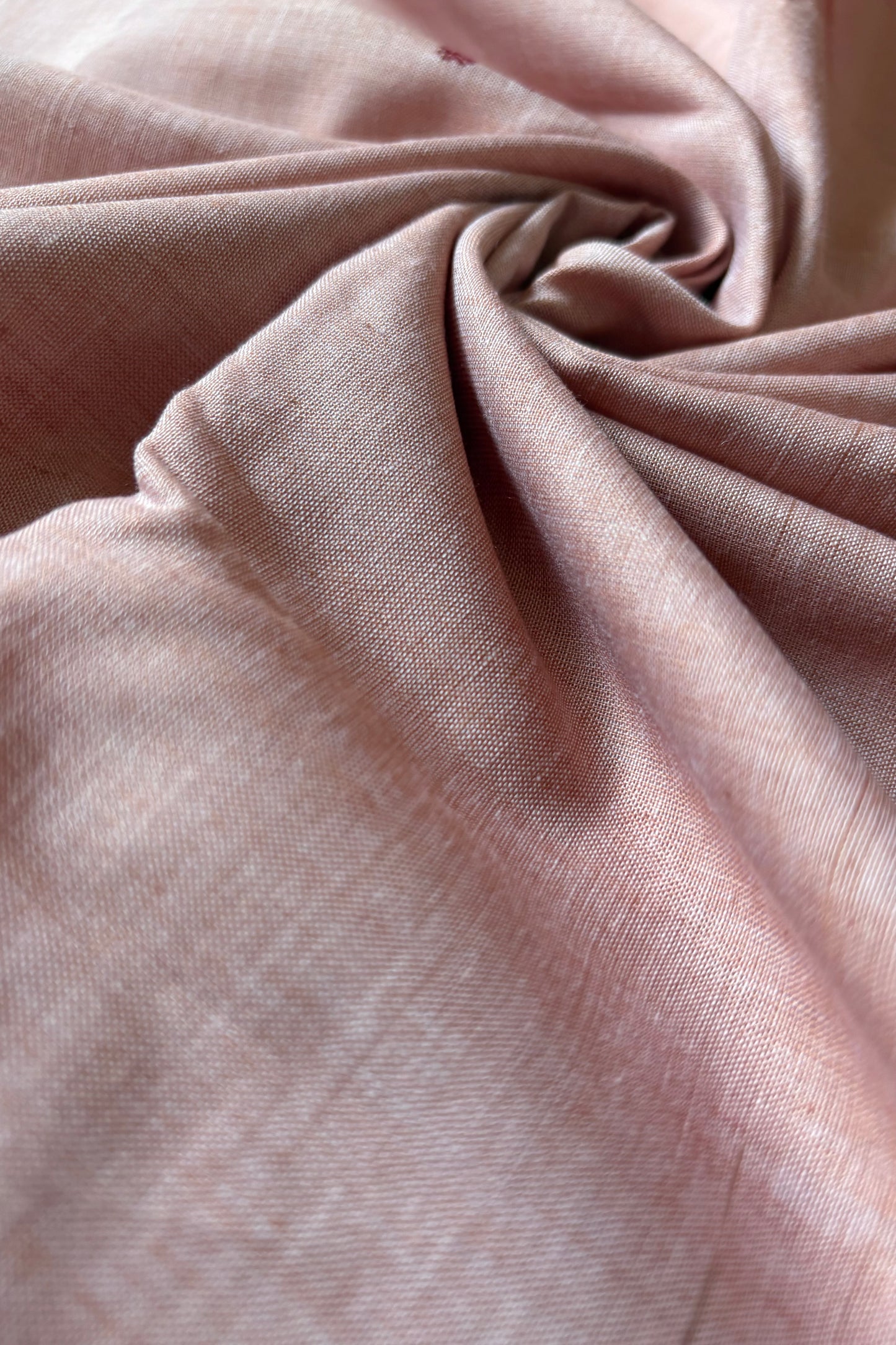 Ek Phulia Cotton Saree- Pinkish Beige &  Maroon