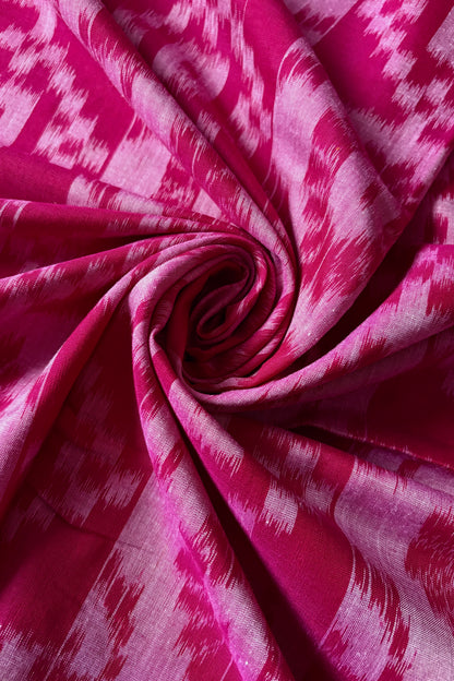 Exclusive Khandua Cotton Saree - Pink & Blue