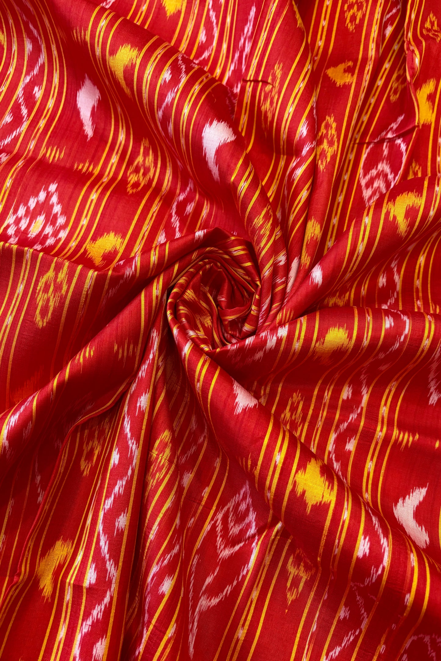 Exclusive Odisha Ikkat Nabakothi Pure Silk Saree-Red