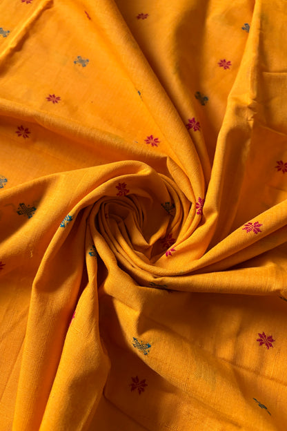 Exclusive Khandua Cotton Saree - Yellow