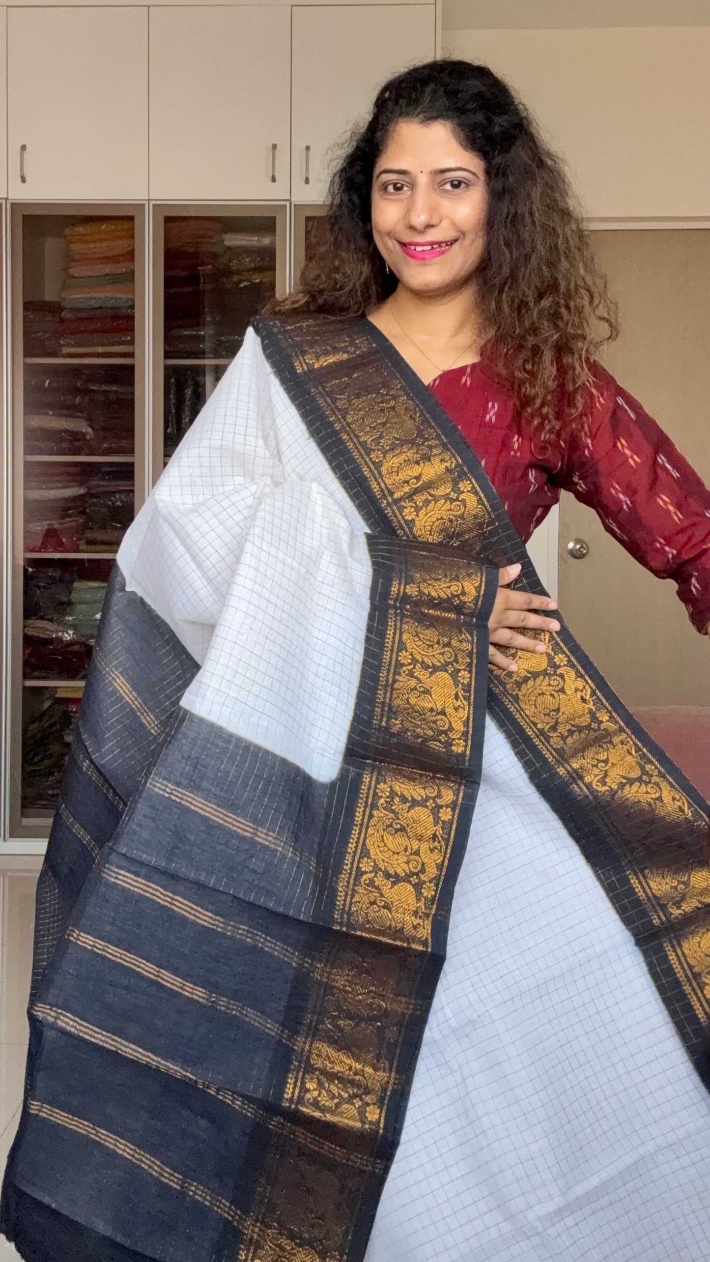 Madurai Sungudi Cotton Saree