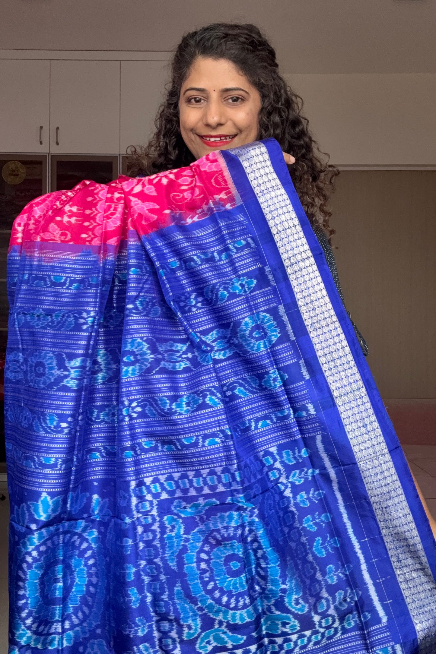 Exclusive Sambalpuri Pure Silk Saree - Pink