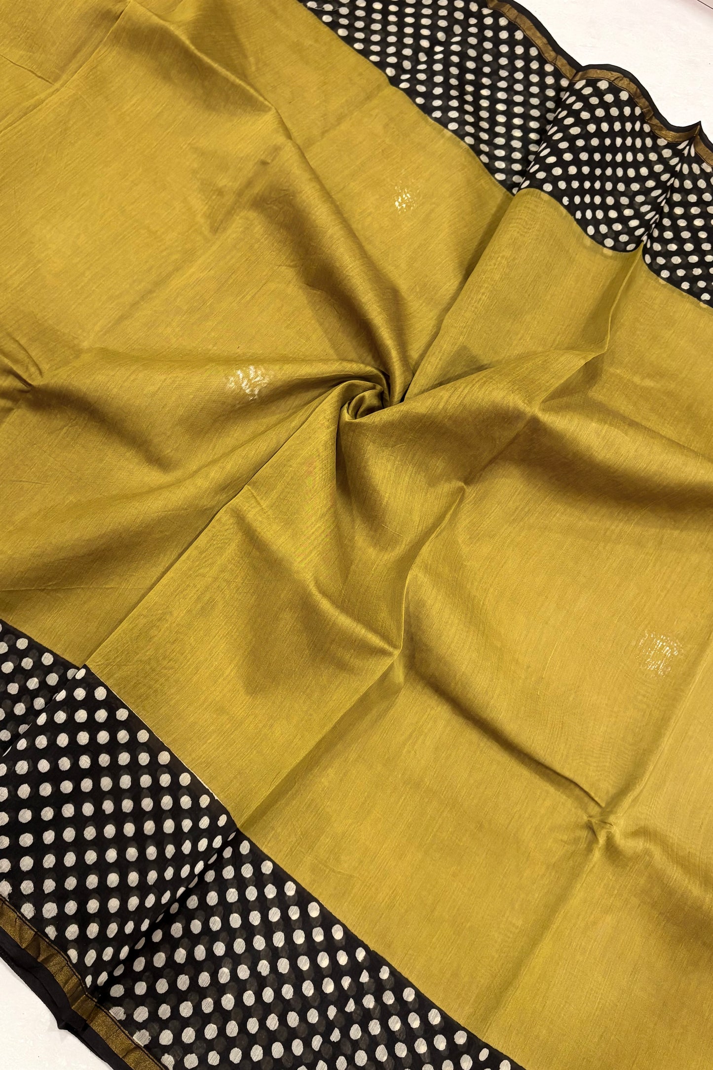 Hand Block Print Silk-Cotton Saree