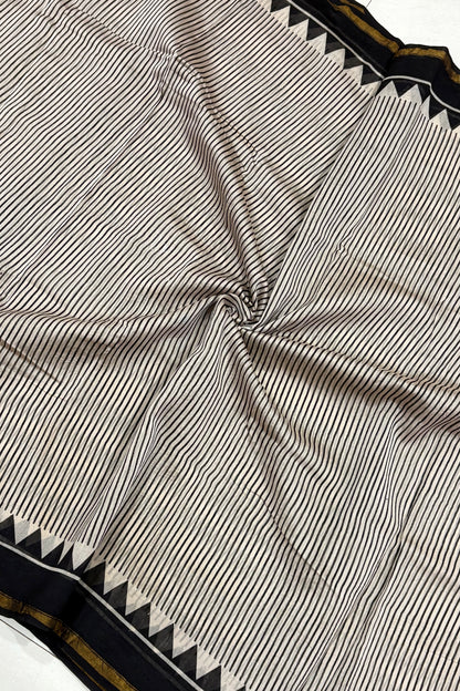 Hand Block Print Silk-Cotton Saree