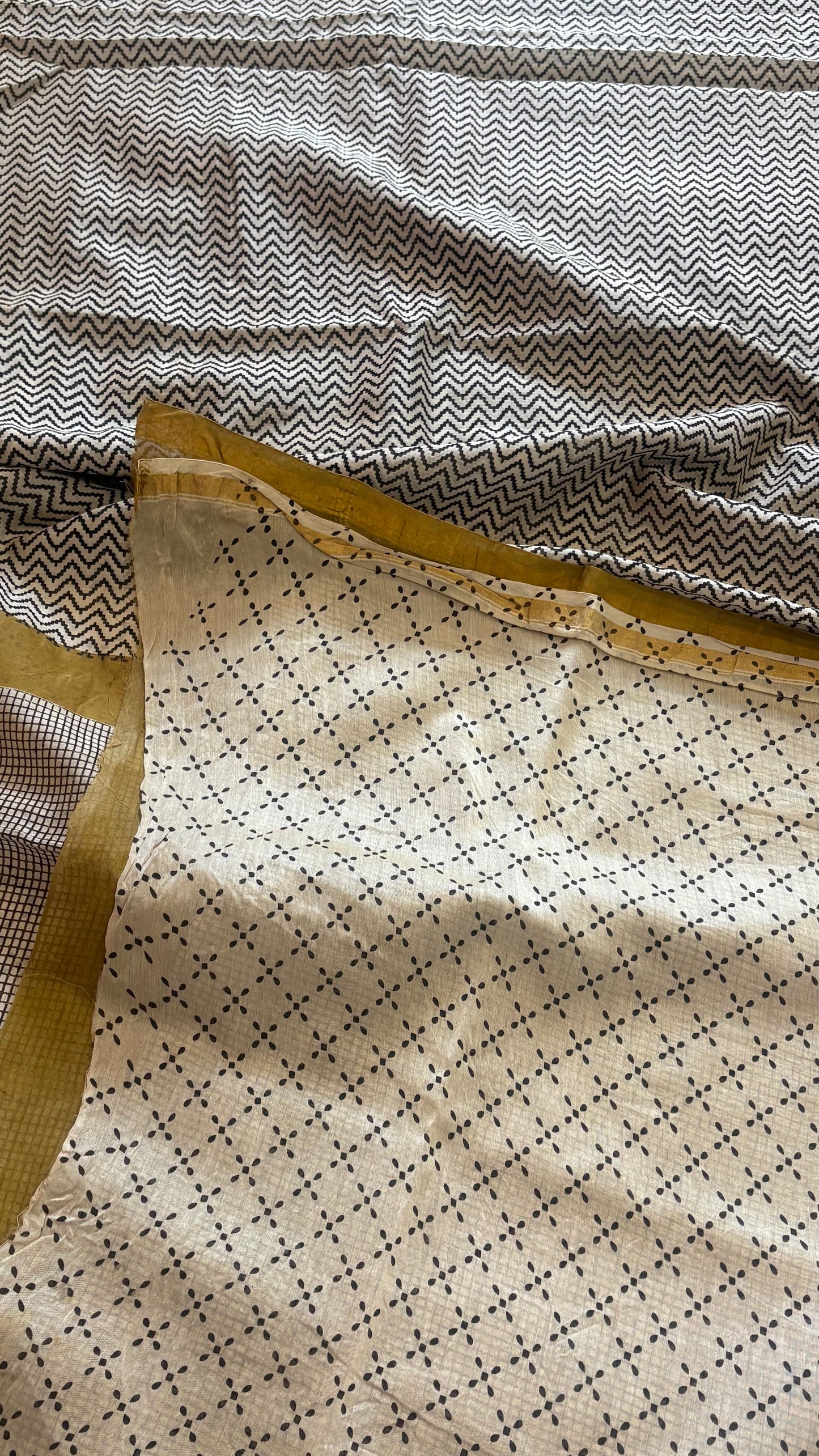 Hand Block Print Silk-Cotton Saree