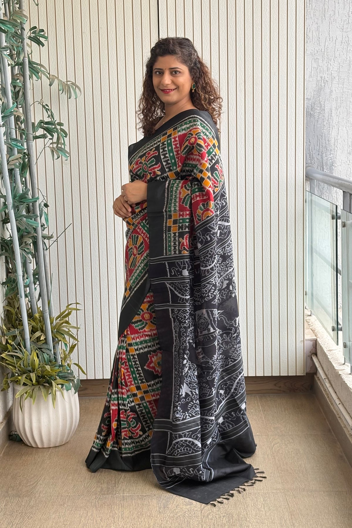 Exclusive Odisha Ikkat Nuapatna Silk Saree - Utkala Laxmi