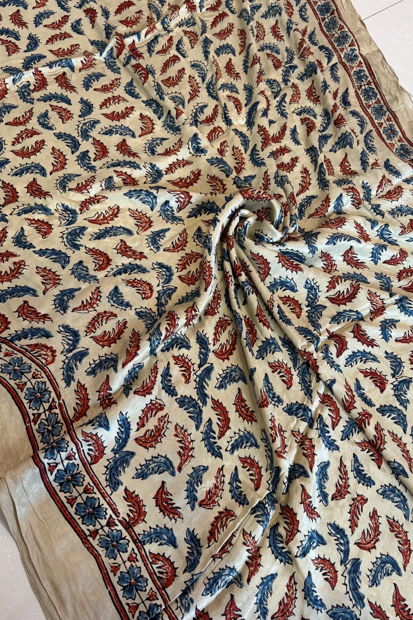 Ajrakh on Modal- Off White