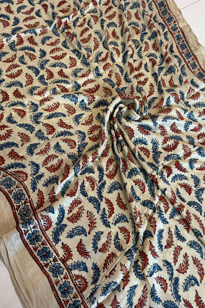 Ajrakh on Modal- Off White