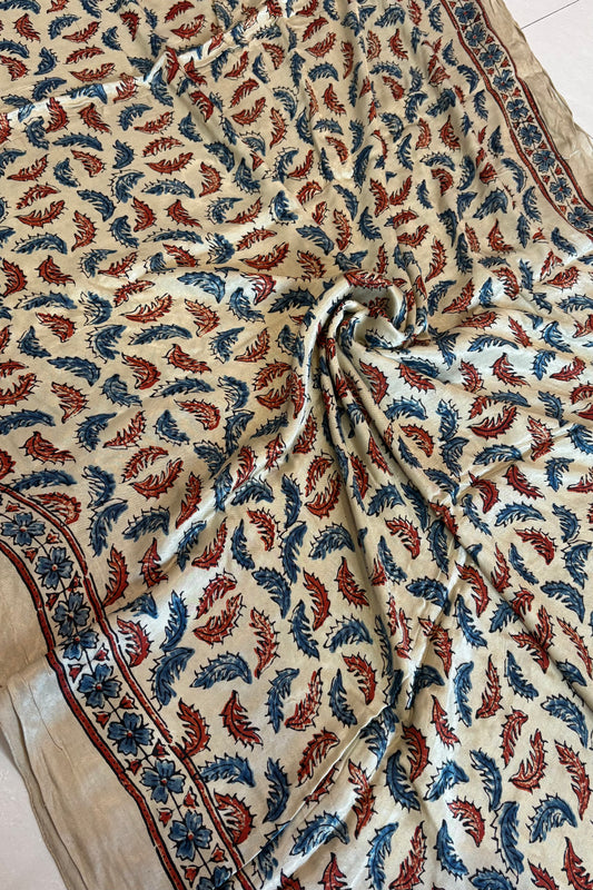 Ajrakh on Modal- Off White