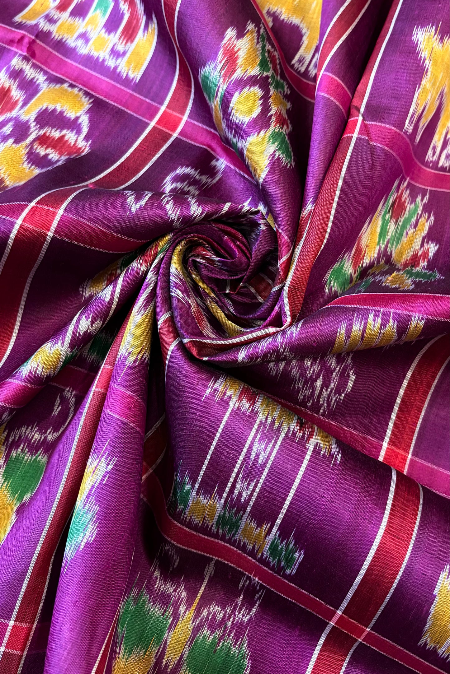 Nabakothi Khandua Pure Silk Saree: Purple