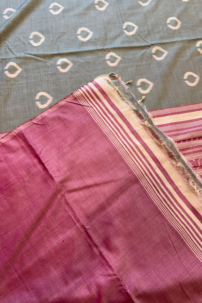 Exclusive Odisha Ikkat Pure Eri Silk Saree - English Green