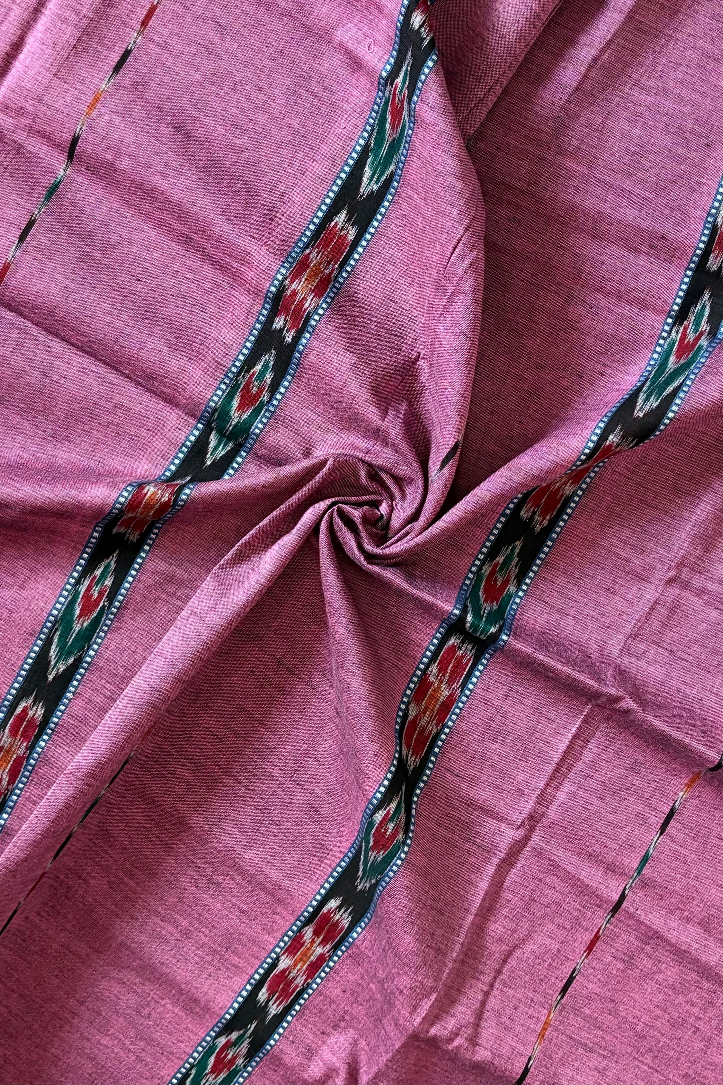 Odisha Ikkat Pure Cotton Stole-Mauve