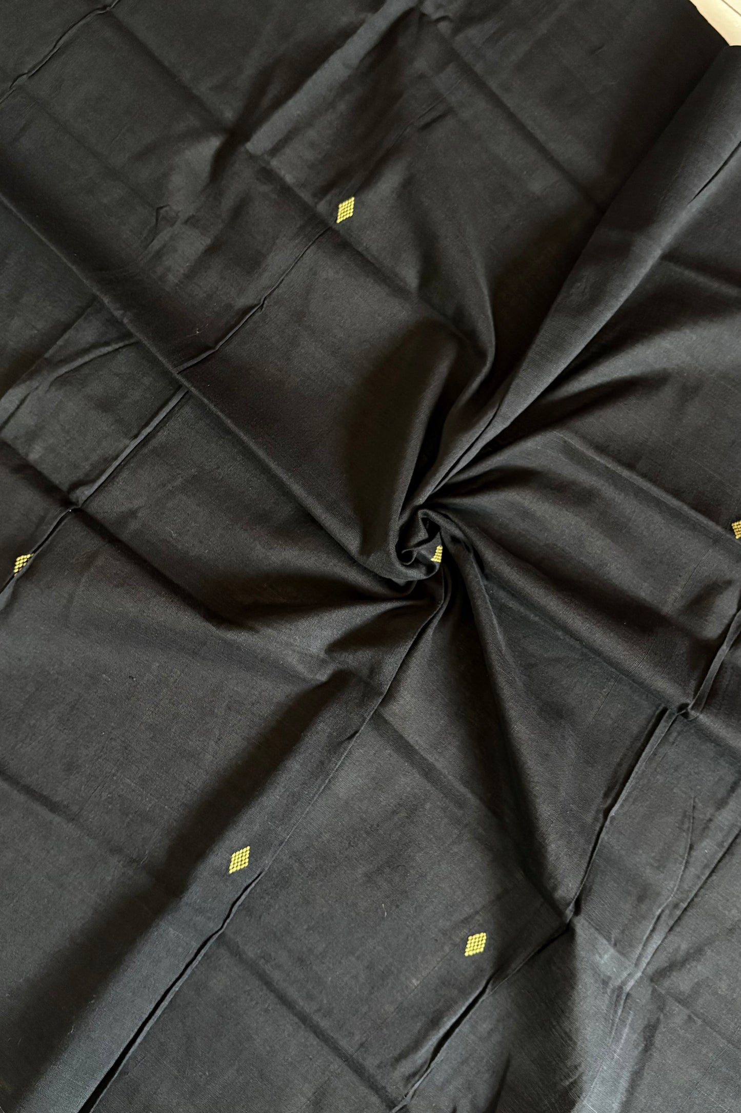 Odisha Ikkat Pure Cotton Stole-Black