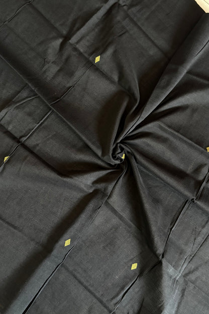 Odisha Ikkat Pure Cotton Stole-Black
