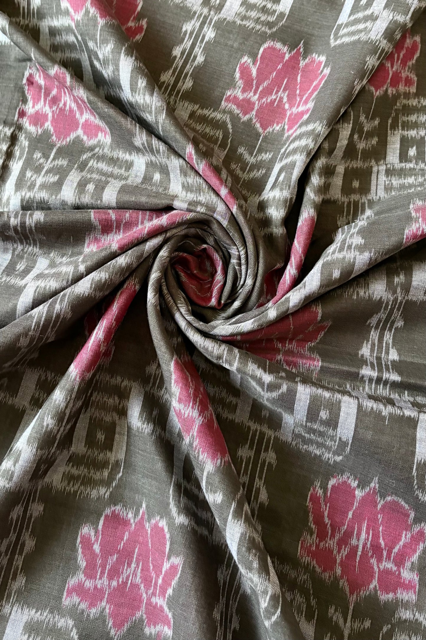 Odisha Ikkat  Cotton Saree- Dark Olive