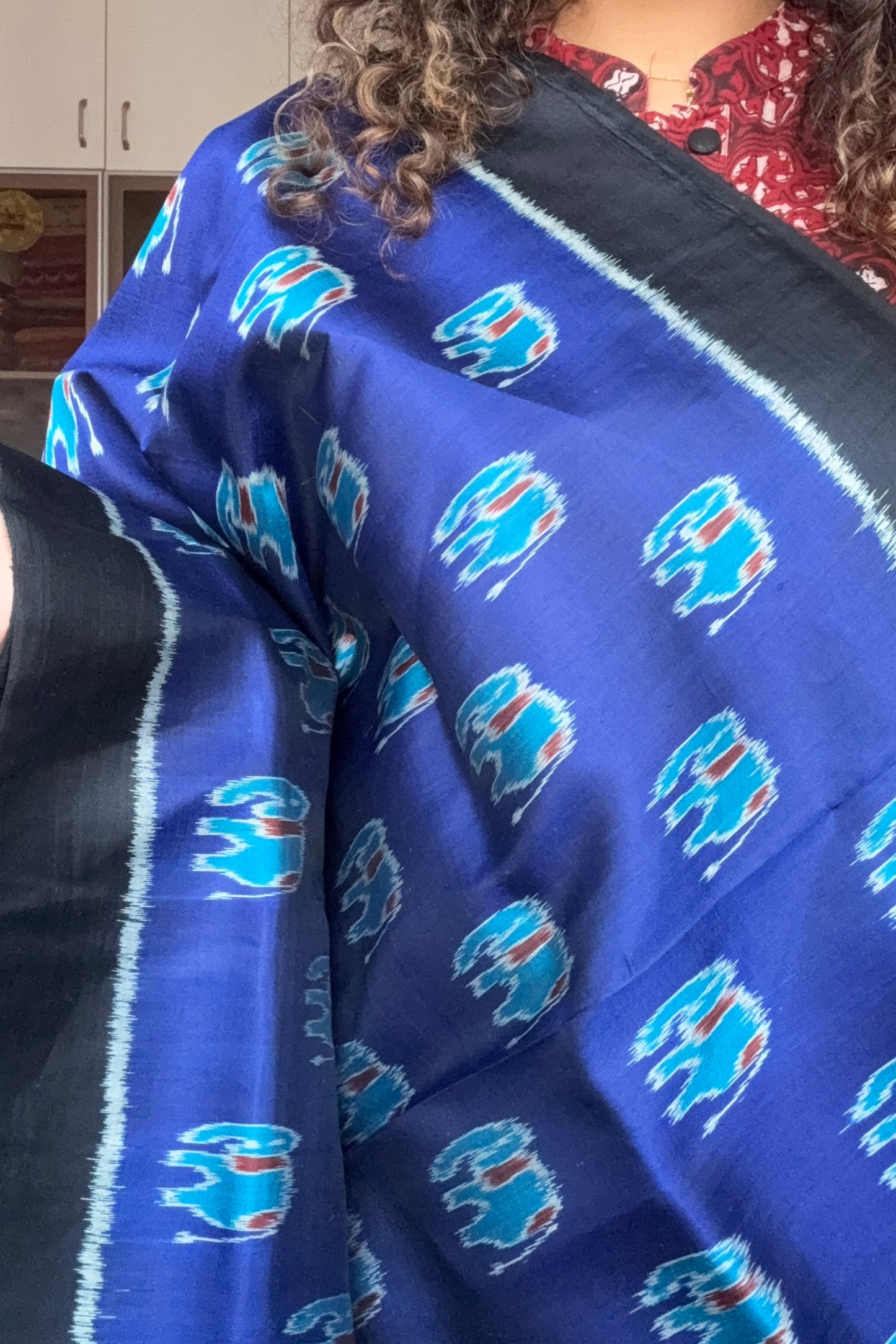 Exclusive Odisha Ikkat Pure Silk Saree- Royal Blue