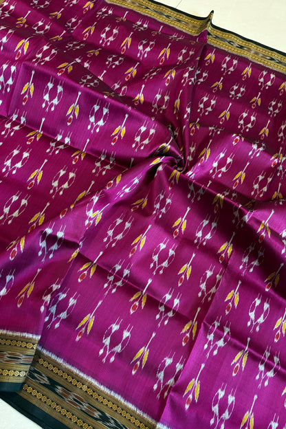 Exclusive Odisha Ikkat Pure Khandua Silk Saree- Rani