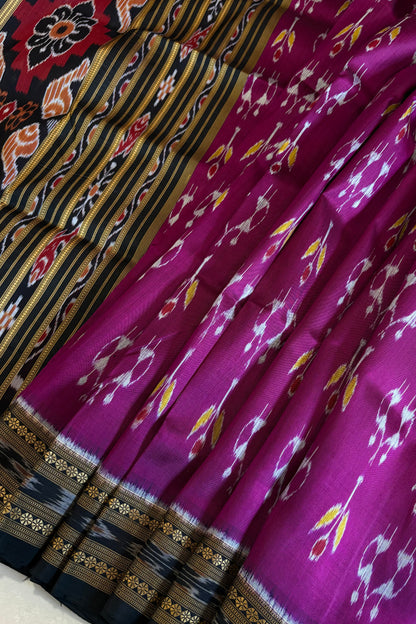 Exclusive Odisha Ikkat Pure Khandua Silk Saree- Rani