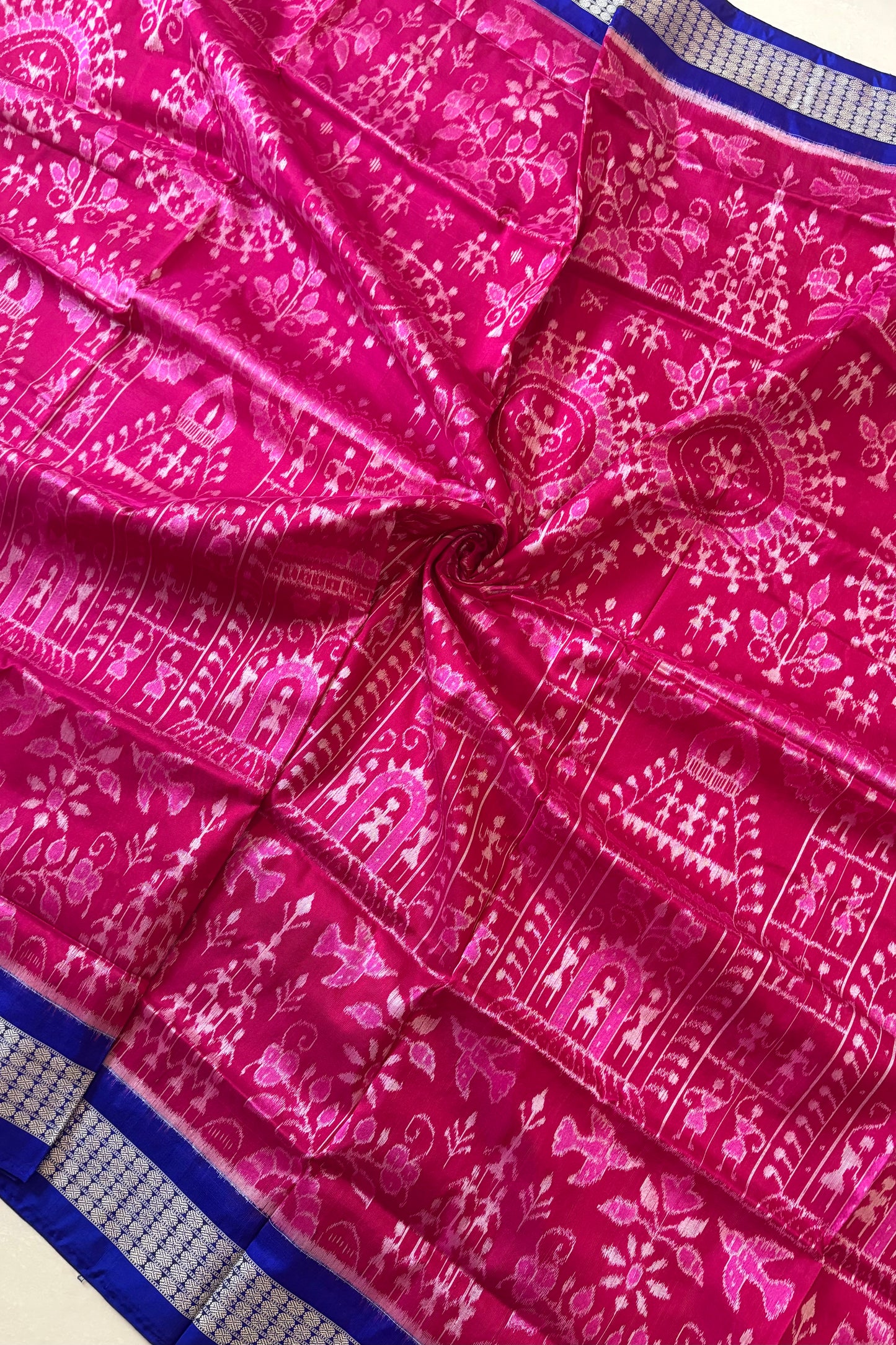 Exclusive Sambalpuri Pure Silk Saree - Pink