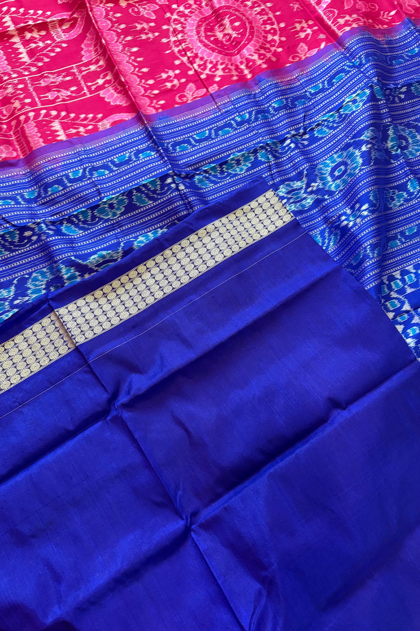 Exclusive Sambalpuri Pure Silk Saree - Pink