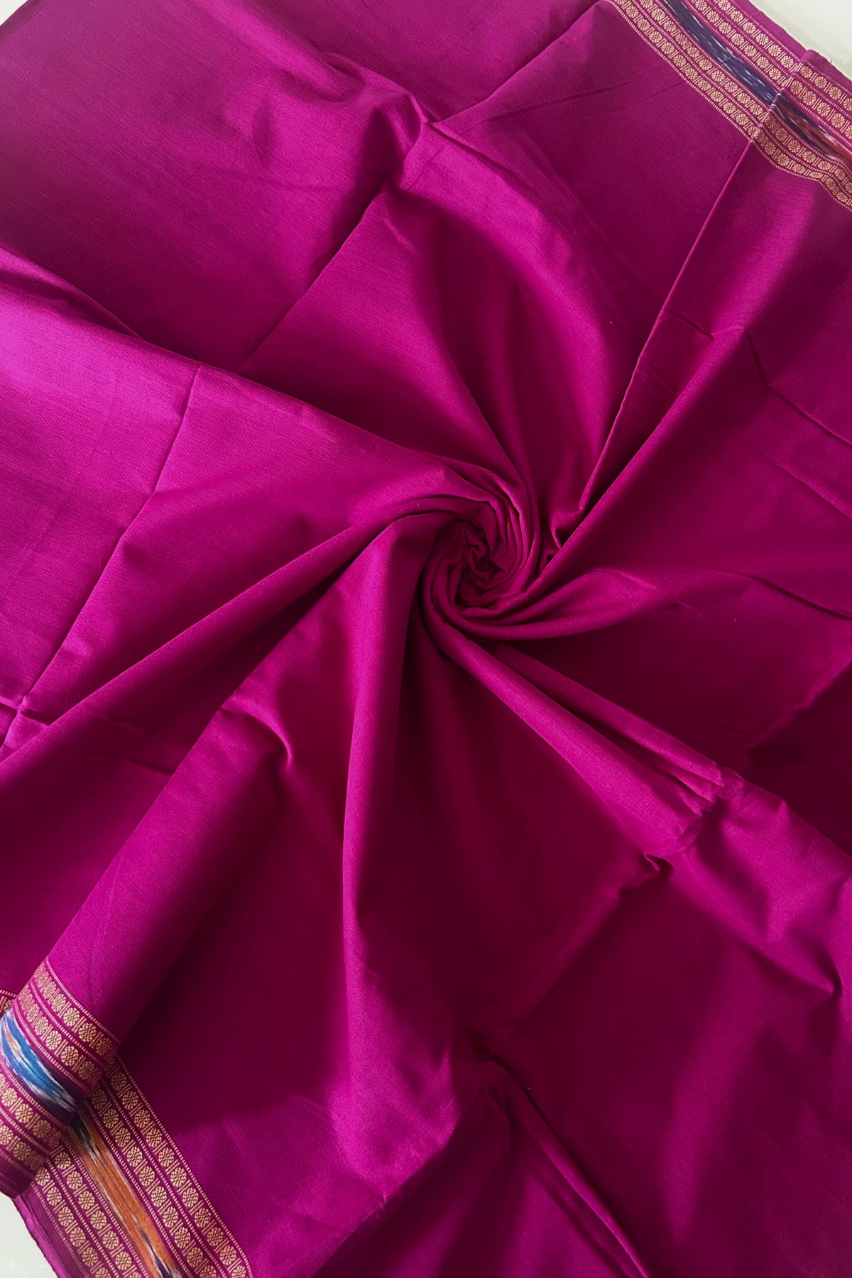 Pure Cotton Odisha Handloom Blouse Piece- Dark Pink