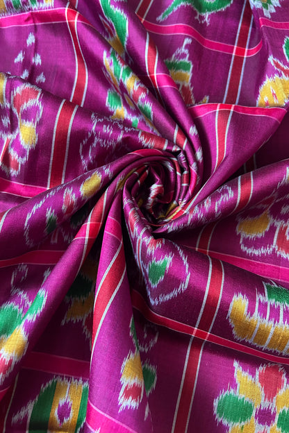 Nabakothi Khandua Pure Silk Saree: Purple