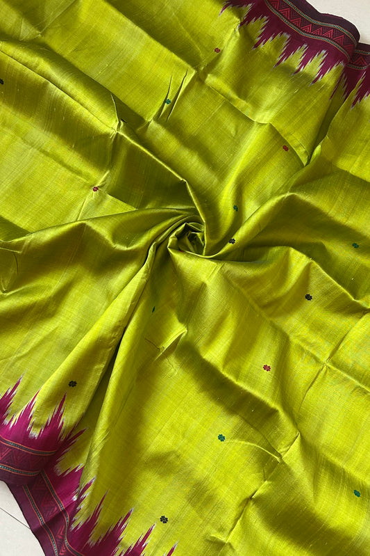 Exclusive Dongria Pure Silk Saree- Green