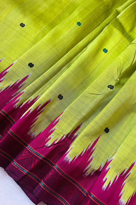 Exclusive Dongria Pure Silk Saree- Green