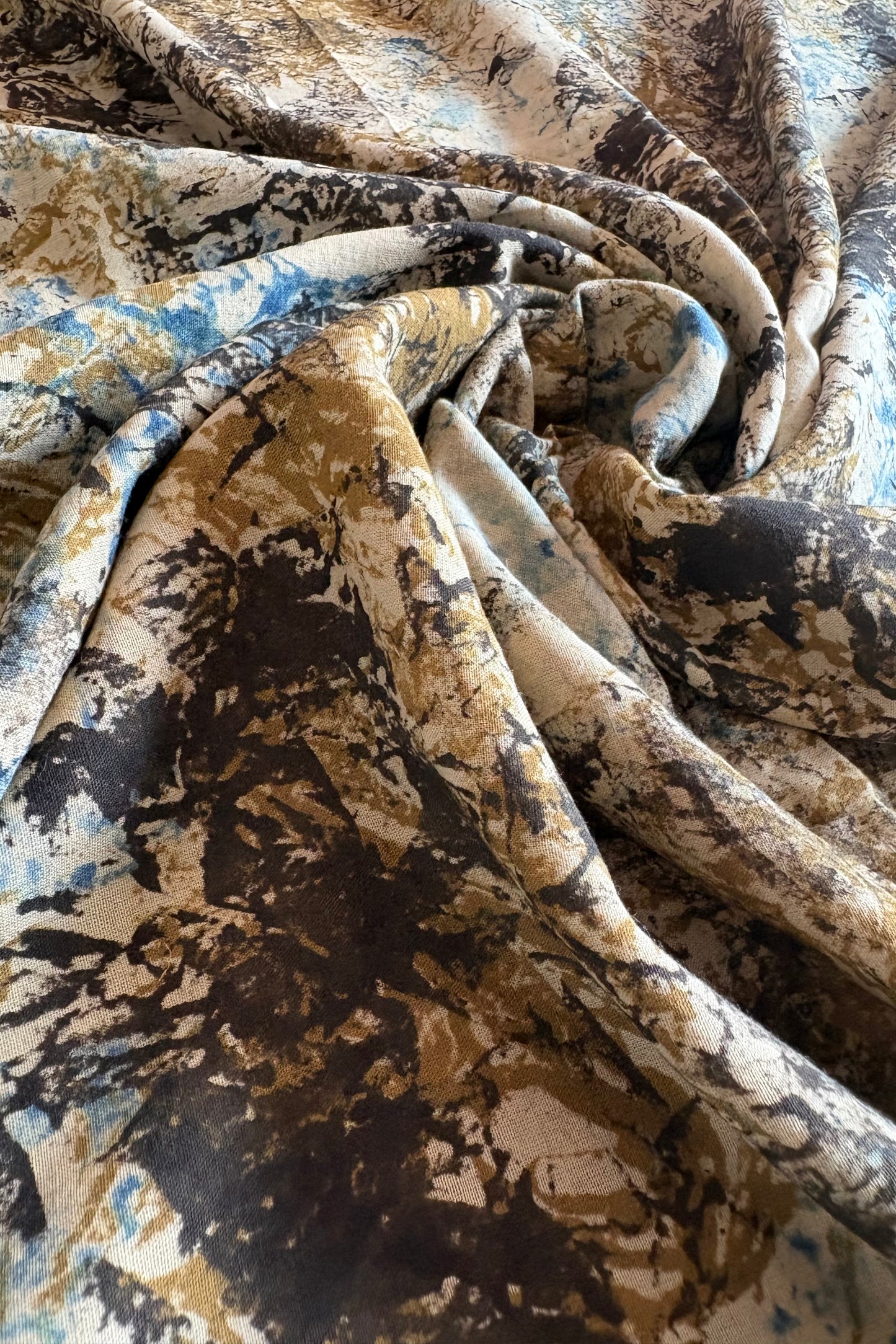 Ajrakh Natural Dye Hand Block Print Pure Cotton Saree