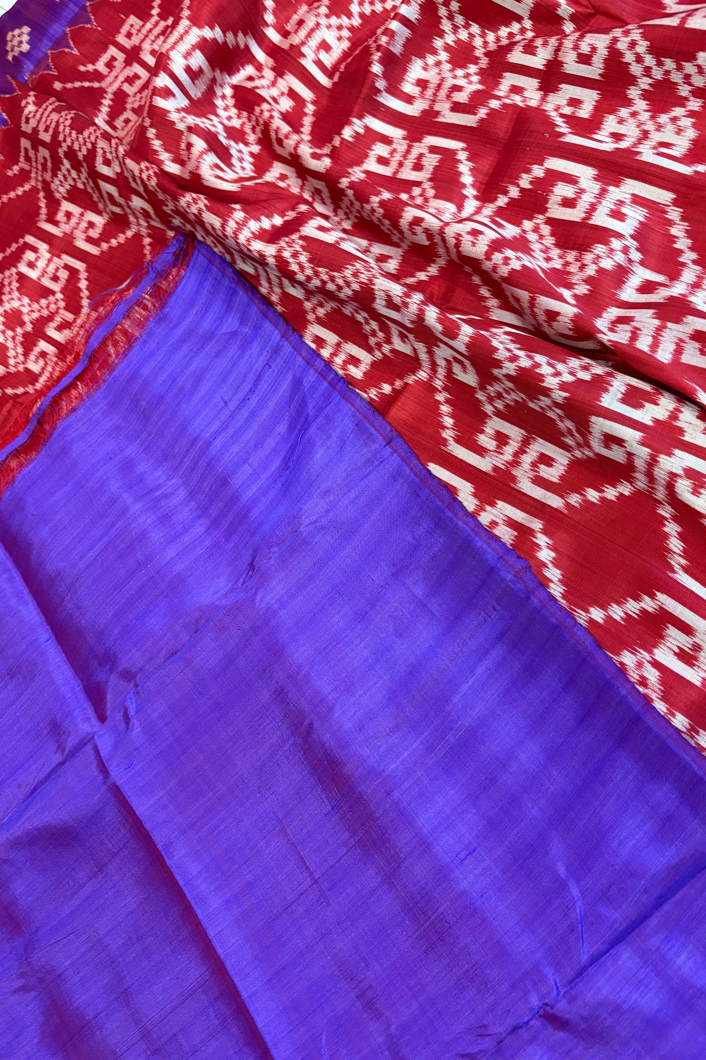 Exclusive Odisha Ikkat Pure Silk Saree- Red