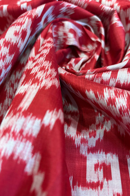 Exclusive Odisha Ikkat Pure Silk Saree- Red