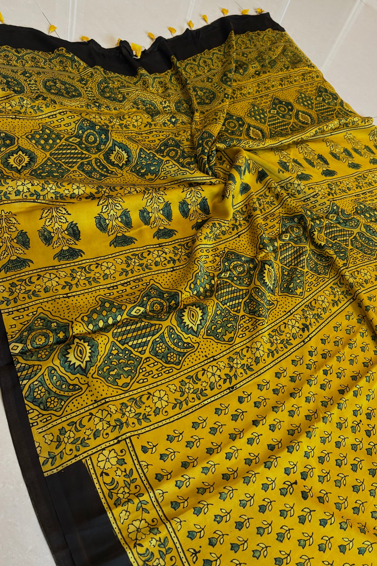 Ajrakh on Modal- Yellow