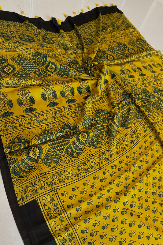 Ajrakh on Modal- Yellow