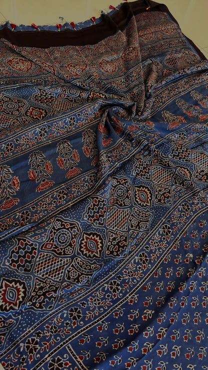 Ajrakh on Modal- Indigo