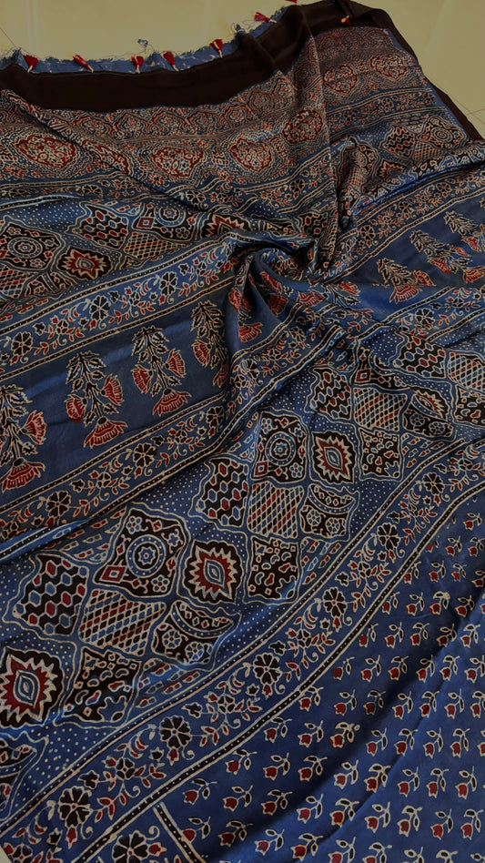 Ajrakh on Modal- Indigo
