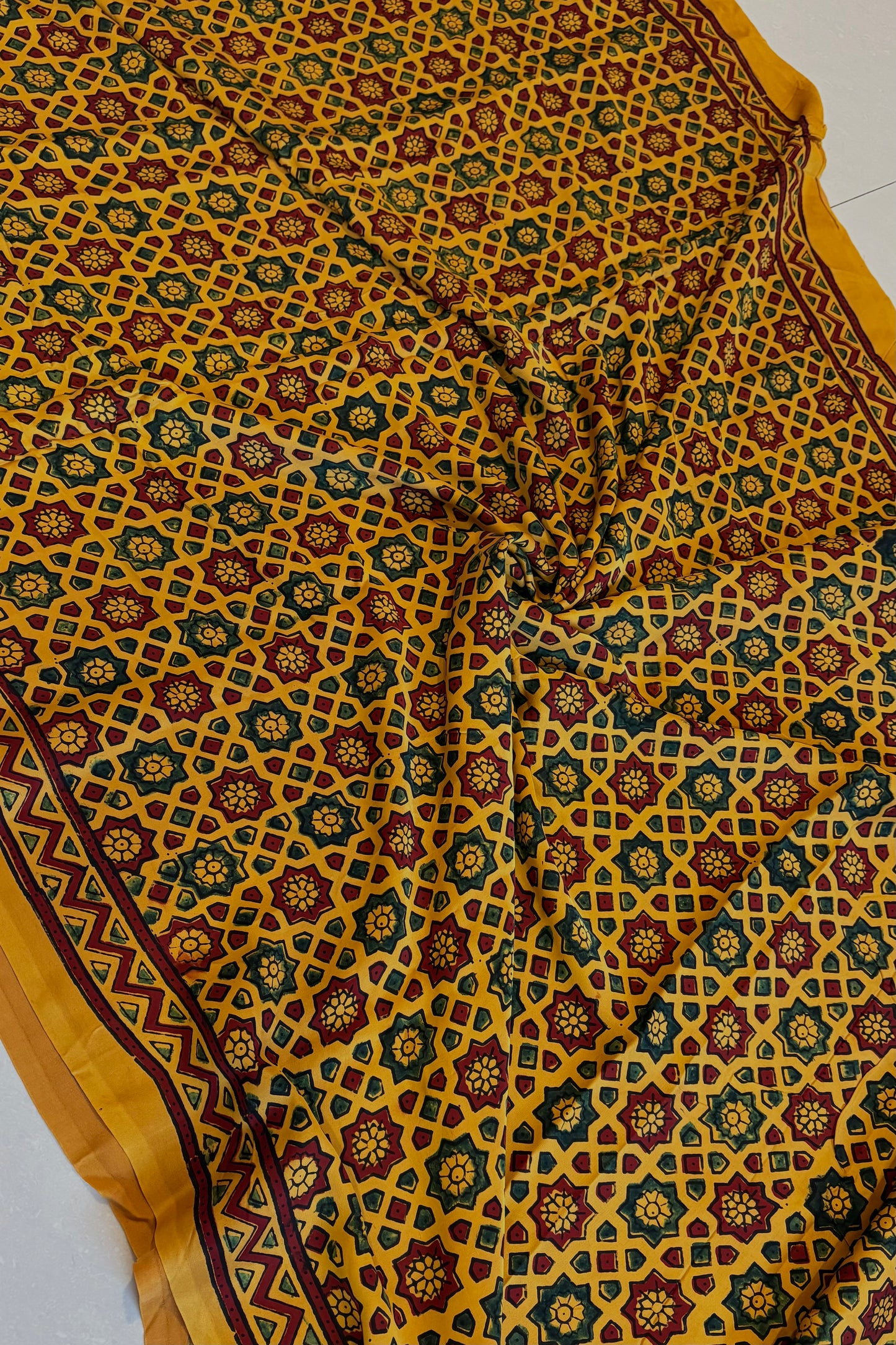 Ajrakh on Modal- Yellow