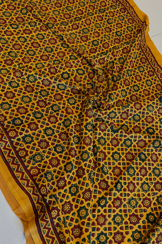 Ajrakh on Modal- Yellow