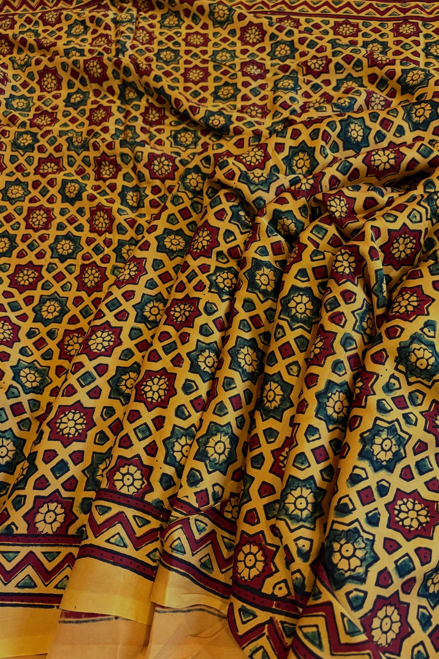 Ajrakh on Modal- Yellow