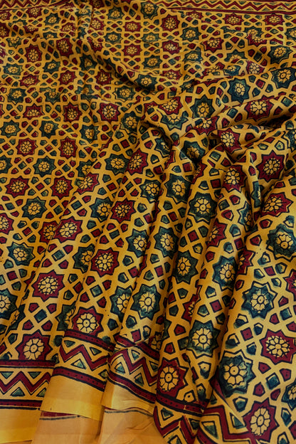 Ajrakh on Modal- Yellow