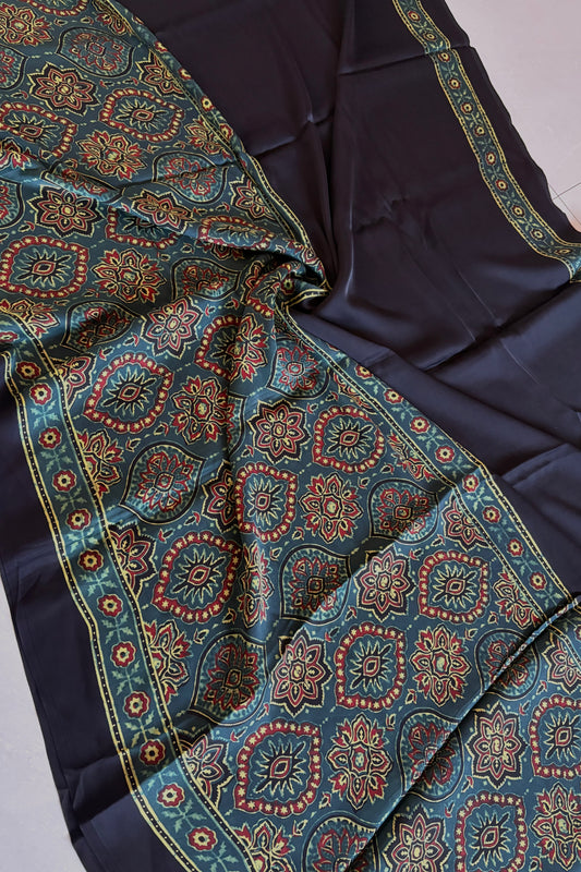 Ajrakh on Modal- Black and Green