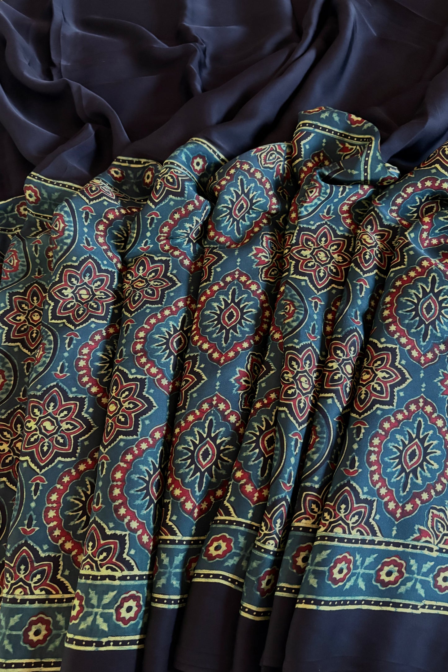 Ajrakh on Modal- Black and Green