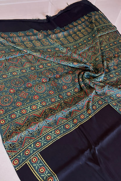 Ajrakh on Modal- Black and Green