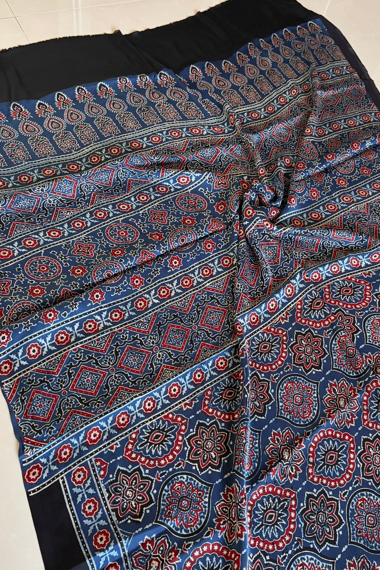 Ajrakh on Modal- Indigo