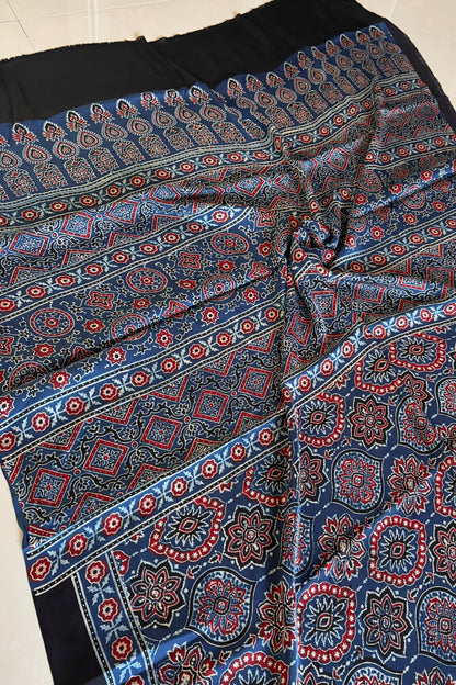 Ajrakh on Modal- Indigo