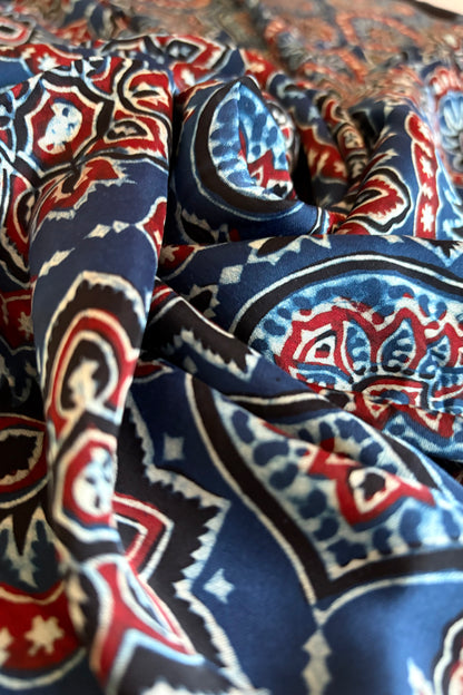 Ajrakh on Modal- Indigo